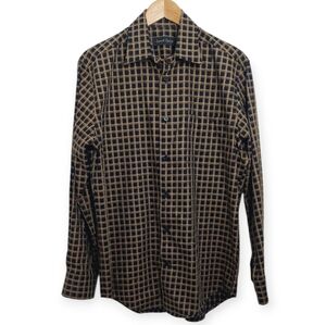 Kenneth Roberts Platinum Men's Size Medium Long Sleeve Button Down Shirt